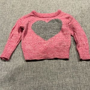 ☆3/$15 --Gap Girls Heart Sweater Size 18 months